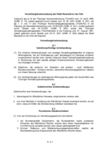 Verwaltungskostensatzung inkl. Gebührenverzeichnis