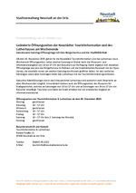 Geänderte Öffnungszeiten der Neustädter TouristInformation und des Lutherhauses am Wochenende - Gemeinsame Samstag-Öffnungstage mit dem BürgerService und der Stadtbibliothek