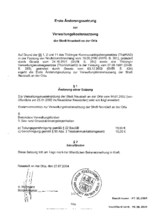 Erste Änderung - Verwaltungskostensatzung inkl. Gebührenverzeichnis