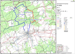 Wanderwegname und angepasster Routenverlauf