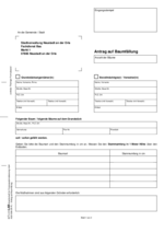 Antrag auf Baumfällung